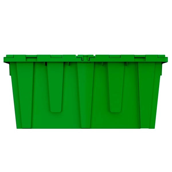 XL Attached Lid Tote in Green
