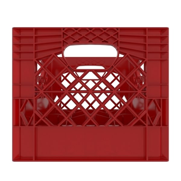 9-Cell Divider Crates in Red