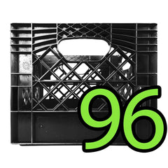 96 Square Milk Crates Pallet (Black Only)  "13x13x11"