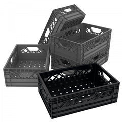 Half Milk crate (set of 5) "19x 13x6.5"