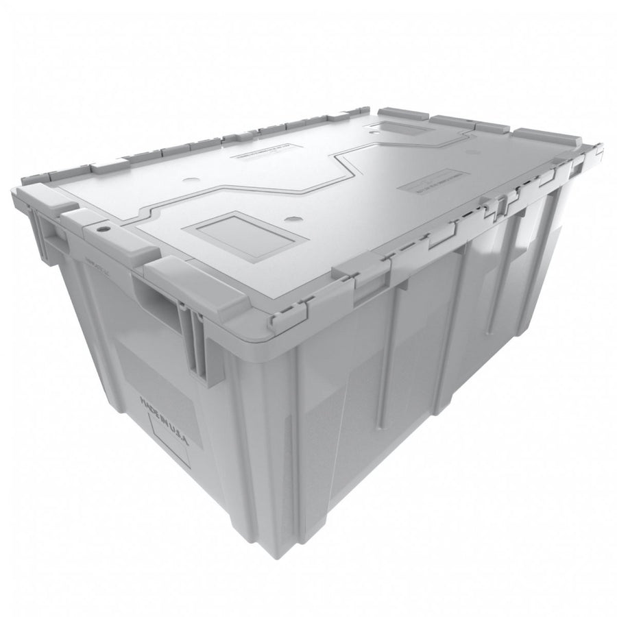 XL Attached Lid Tote — 27 × 17 × 12" – made in the USA by Farmplast
