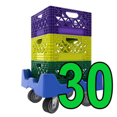 Mini Super Crate Dolly - FULL PALLET of 30 "18 x 18 x 8"