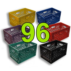 96 Rectanglular Milk Crates Pallet  "19x13x11"