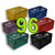 96 Rectanglular Milk Crates Pallet  "19x13x11"