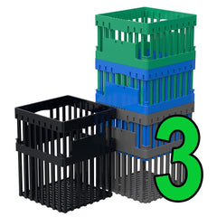 Heavy-Duty Egg Crate 180 – 3 Pack "13.1 × 12.85 × 15.2”