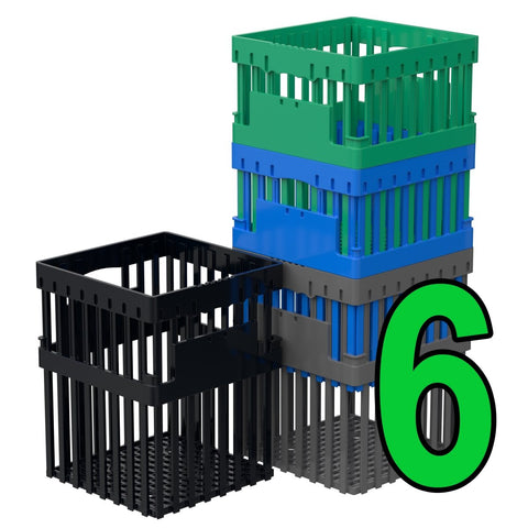Heavy-Duty Egg Crate 180 – 6 Pack "13.1 x 12.85 x 15.2"