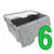 Attached Lid Tote XL 6 pack "27x17x12"