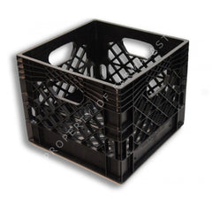 Black Square Milk Crate
