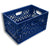 Blue Rectangular Milk Crate