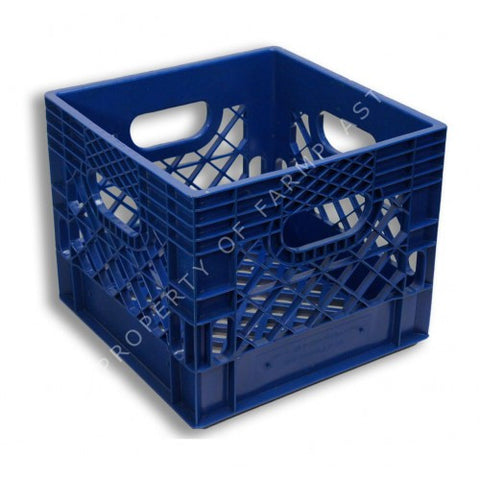 Blue Square Milk Crate