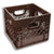 Brown Square Milk Crate