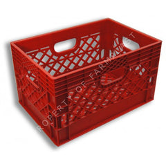 Red Rectangular Milk Crate