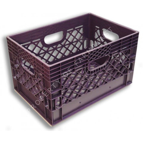 Violet Rectangular Milk Crate