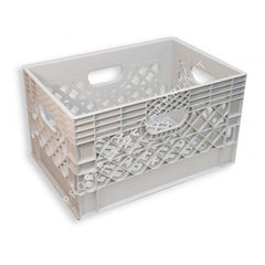 White Rectangular Milk Crate