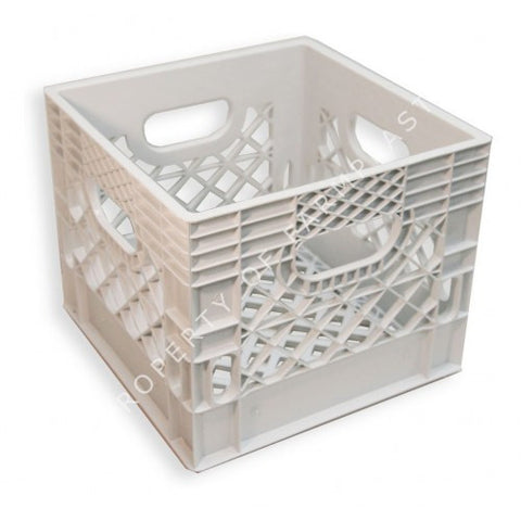 White Square Milk Crate