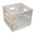 White Square Milk Crate
