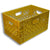 Yellow Rectangular Milk Crate