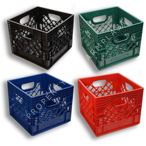 Square Milk Crates 4-Pack  "13x13x11"
