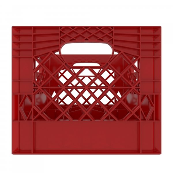 9-Cell Divider Crates in Red
