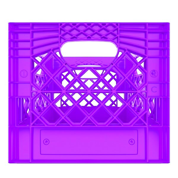 Square Milk Crate in Purple